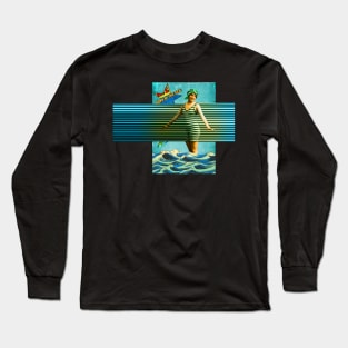 Retro Bathing Beauties 5 Long Sleeve T-Shirt